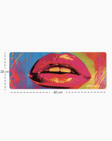 Andy Warhol Lips [BREATHE] Panaroma Desk Mat