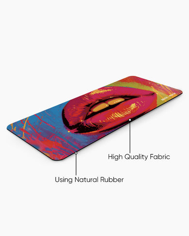 Andy Warhol Lips [BREATHE] Panaroma Desk Mat
