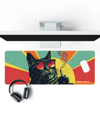 Catijuana [BREATHE] Panaroma Desk Mat