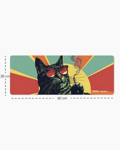 Catijuana [BREATHE] Panaroma Desk Mat