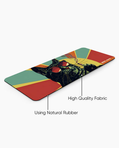 Catijuana [BREATHE] Panaroma Desk Mat