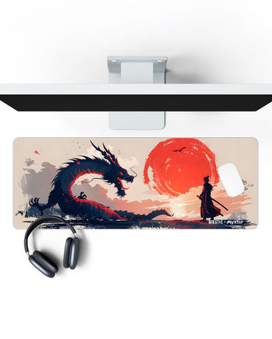 Dragon Samurai [BREATHE] Panaroma Desk Mat