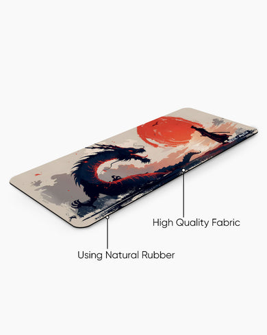 Dragon Samurai [BREATHE] Panaroma Desk Mat