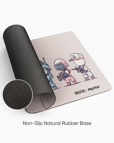 Kawaii Army [BREATHE] Panaroma Desk Mat