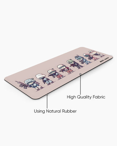 Kawaii Army [BREATHE] Panaroma Desk Mat