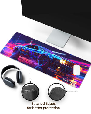 Turbo Neon  Panaroma Desk Mat Stitched 1