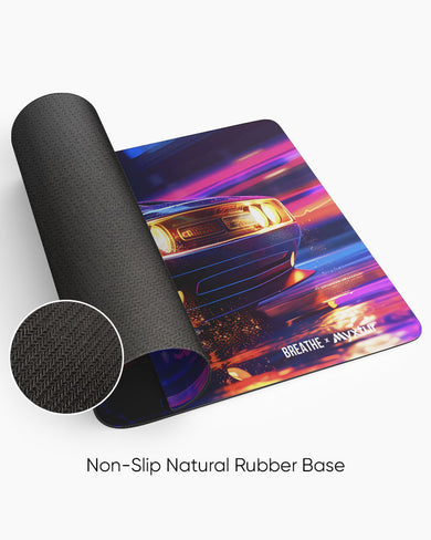 Turbo Neon [BREATHE] Panaroma Desk Mat
