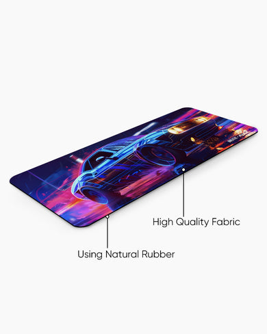 Turbo Neon [BREATHE] Panaroma Desk Mat