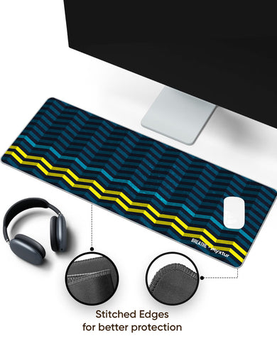 Pedestrian Ridges Panaroma Desk Mat