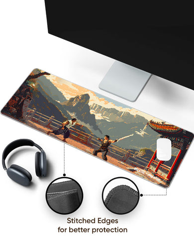 Pixel Tekken [BREATHE] Panaroma Desk Mat