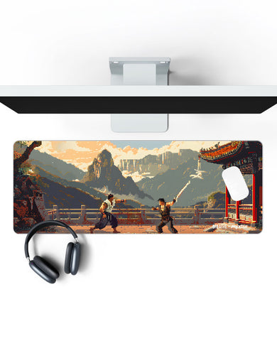 Pixel Tekken [BREATHE] Panaroma Desk Mat