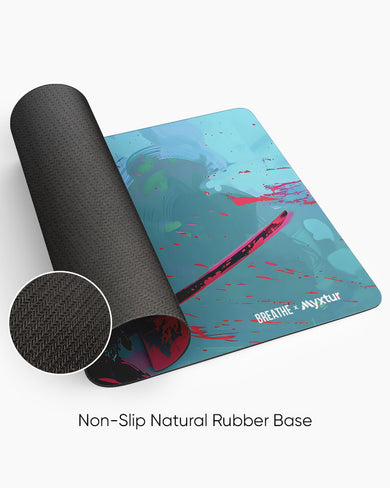 Possessed Warrior [BREATHE] Panaroma Desk Mat