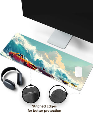 Ride Surfing  Panaroma Desk Mat Stitched 1