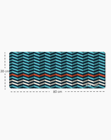 Ridges On Waves Panaroma Desk Mat