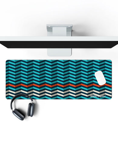Ridges On Waves Panaroma Desk Mat
