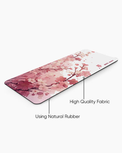 Scarlet Petals [BREATHE] Panaroma Desk Mat