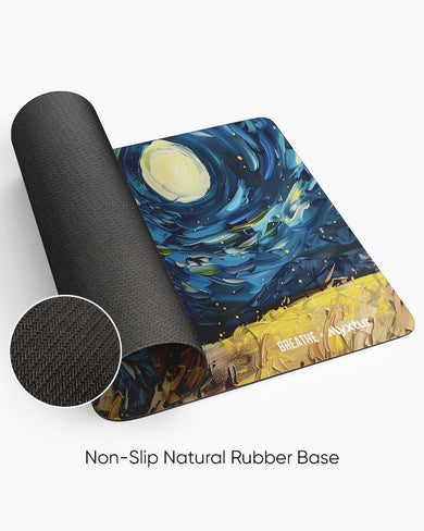 Starry Night for the Astronaut [BREATHE] Panaroma Desk Mat