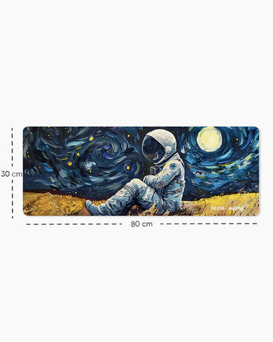 Starry Night for the Astronaut [BREATHE] Panaroma Desk Mat