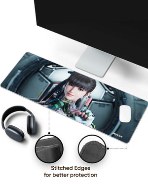 Stellar Blade Eve Panaroma Desk Mat Stitched 1