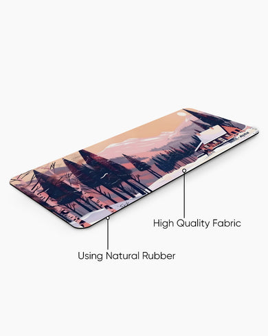 Swiss Ski Lodge [BREATHE] Panaroma Desk Mat