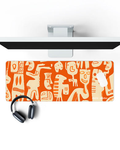 Tribal Art [BREATHE] Panaroma Desk Mat