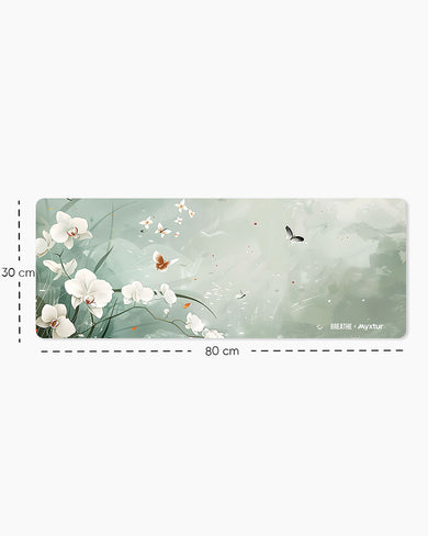 Water Lilies [BREATHE] Panaroma Desk Mat