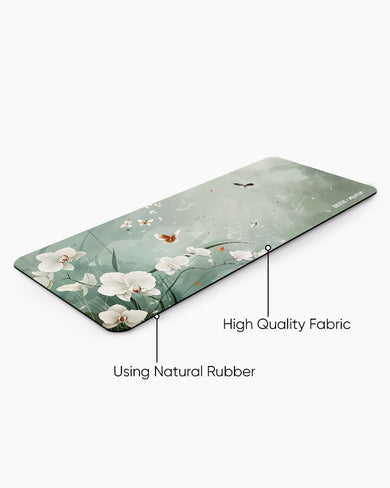 Water Lilies [BREATHE] Panaroma Desk Mat