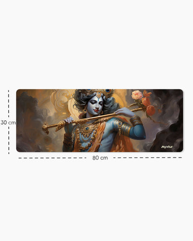 Krishna Divine Melody Panaroma Desk Mat