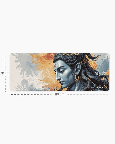 Serenity of Shiva Panaroma Desk Mat