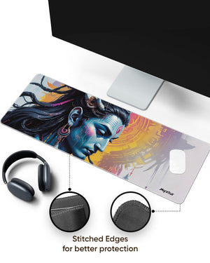 Shiva Cyberpunked Panaroma Desk Mat Stitched 1