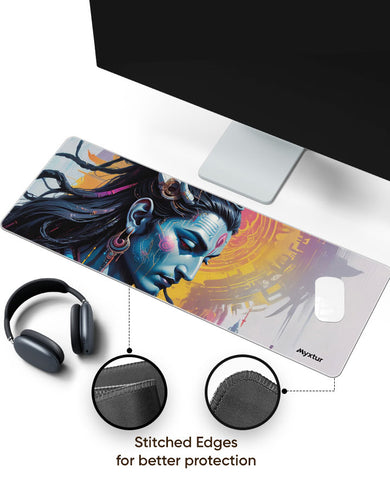 Shiva Cyberpunked Panaroma Desk Mat