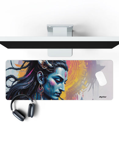 Shiva Cyberpunked Panaroma Desk Mat