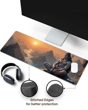 Shiva Himalayan Yogi Panaroma Desk Mat Stitched 1