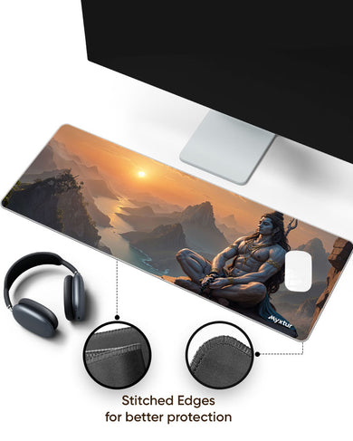 Shiva-Himalayan Yogi Panaroma Desk Mat