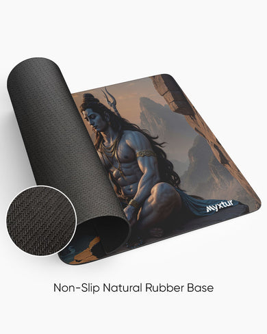 Shiva-Himalayan Yogi Panaroma Desk Mat