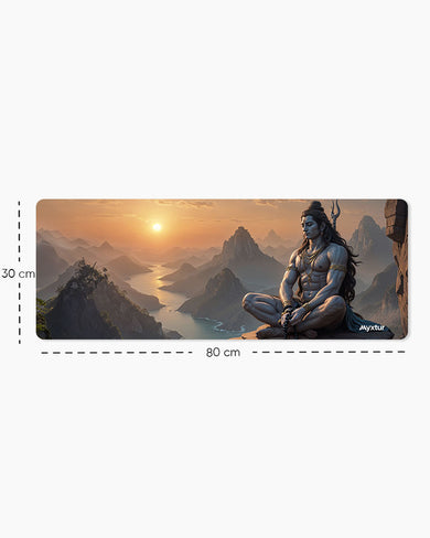 Shiva-Himalayan Yogi Panaroma Desk Mat