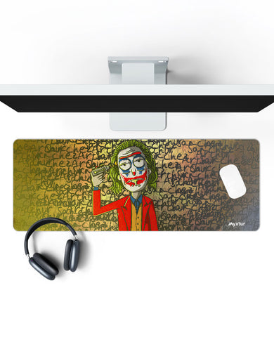 Cartoon Joker Chaos Panaroma Desk Mat