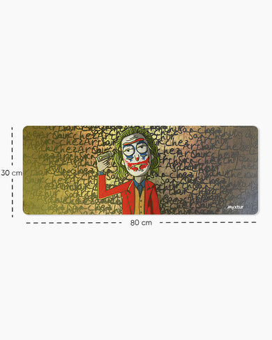 Cartoon Joker Chaos Panaroma Desk Mat