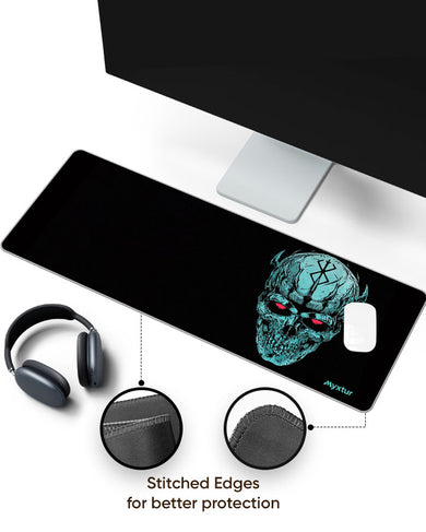 CrimsonEyed Skull Panaroma Desk Mat