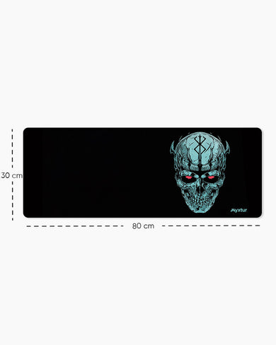 CrimsonEyed Skull Panaroma Desk Mat