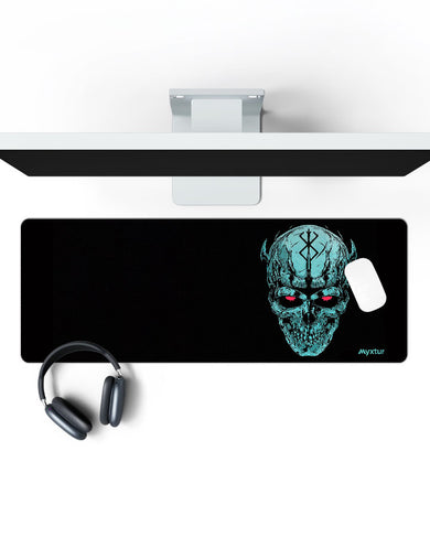 CrimsonEyed Skull Panaroma Desk Mat