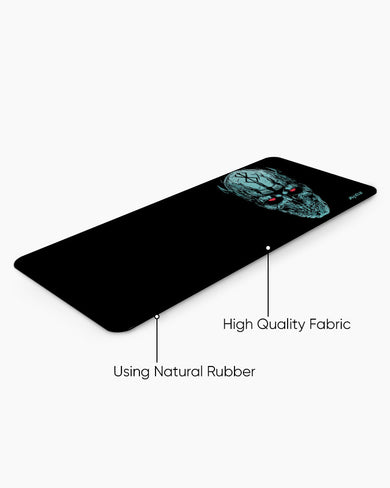 CrimsonEyed Skull Panaroma Desk Mat