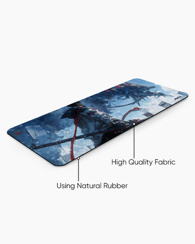 Cyberpunk Mecha Dragon Panaroma Desk Mat