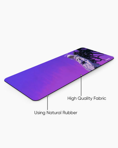 Dark Angel in Purple Sky Panaroma Desk Mat