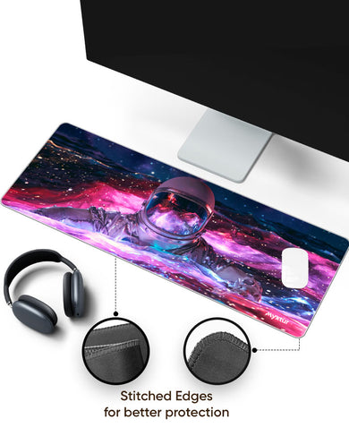 Galactic Swimmer Panaroma Desk Mat