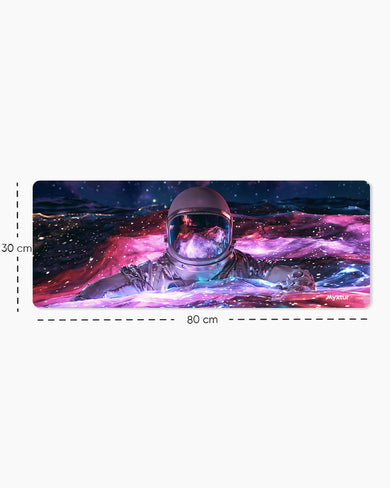 Galactic Swimmer Panaroma Desk Mat