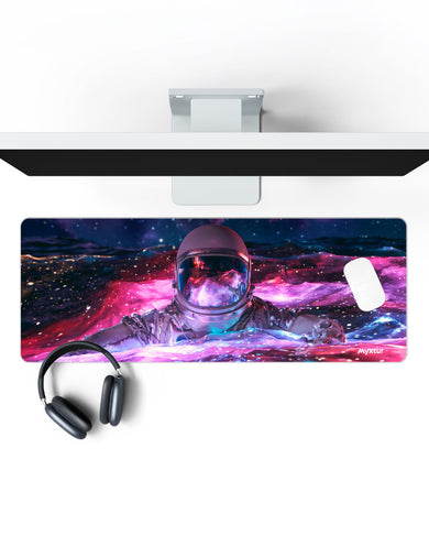 Galactic Swimmer Panaroma Desk Mat