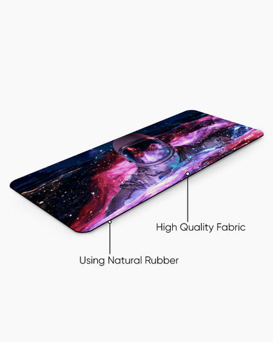 Galactic Swimmer Panaroma Desk Mat