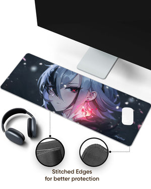 Genshin Impact-Arlecchino Panaroma Desk Mat Stitched 1