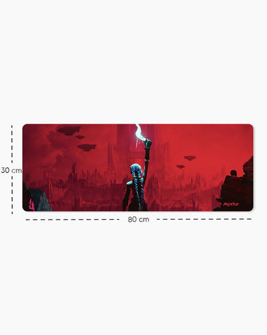 League of Legends-Jinx Panaroma Desk Mat